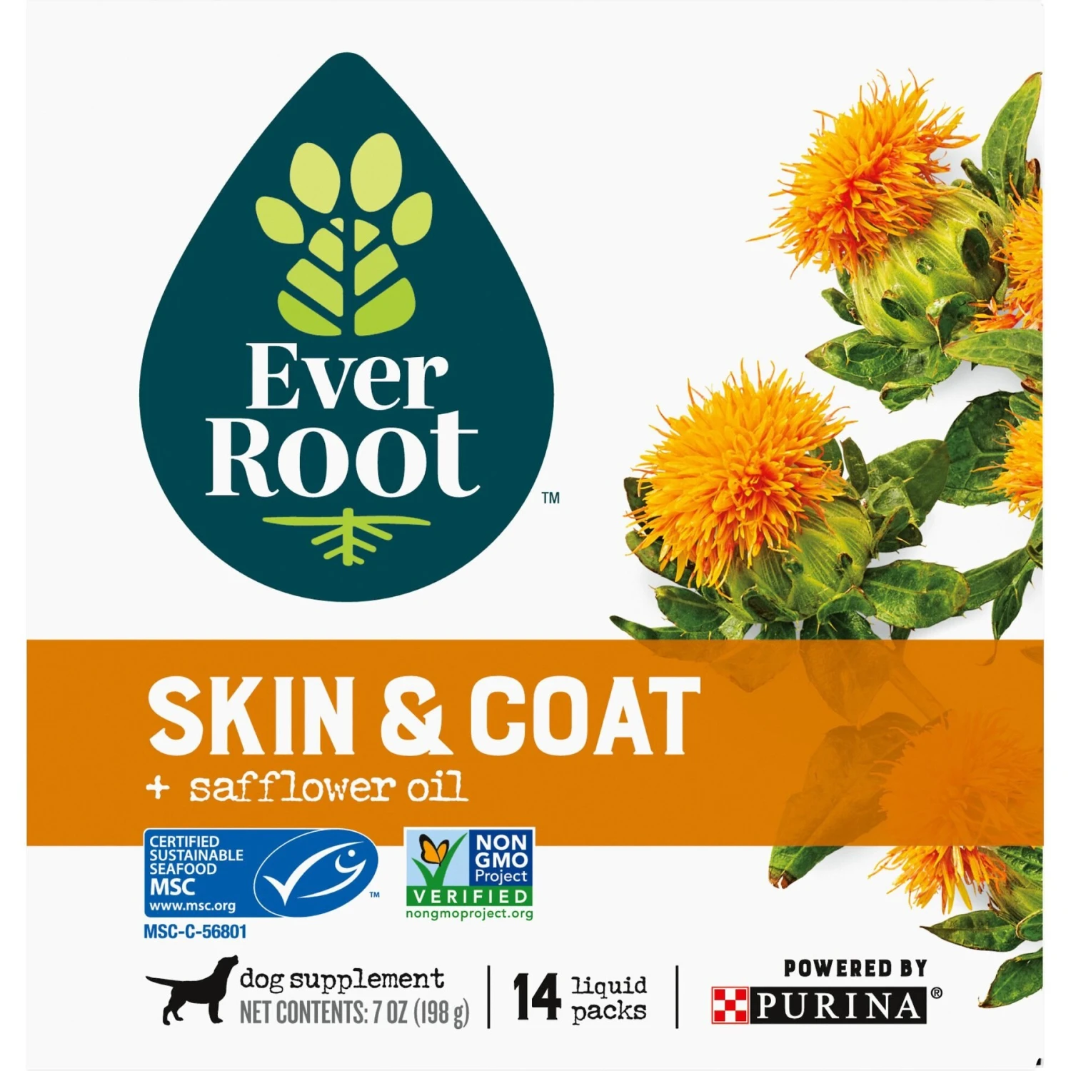 EverRoot By Purina Skin & Coat + Safflower Oil Liquid Dog Supplement 2 EverRoot By Purina Skin & Coat + Safflower Oil Liquid Dog Supplement - Image 2