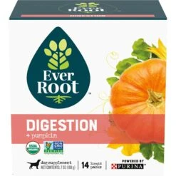 EverRoot By Purina Digestion + Pumpkin Liquid Dog Supplement, 0.5-oz, Case Of 14
