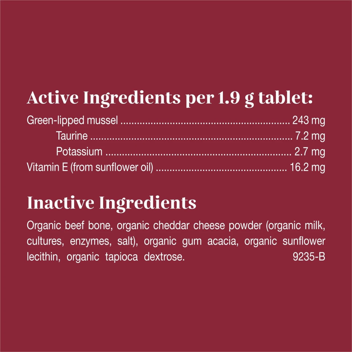 EverRoot By Purina Heart Health + Taurine & Green Lipped Mussels Chewable Tablets Dog Supplement, 60 Count 5 EverRoot By Purina Heart Health + Taurine & Green Lipped Mussels Chewable Tablets Dog Supplement, 60 Count - Image 5