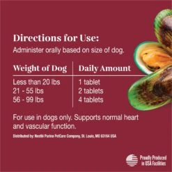 EverRoot By Purina Heart Health + Taurine & Green Lipped Mussels Chewable Tablets Dog Supplement, 60 Count 16 EverRoot By Purina Heart Health + Taurine & Green Lipped Mussels Chewable Tablets Dog Supplement, 60 Count -Pet Wellness 263469 PT7. AC SS1800 V1700160157