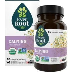 EverRoot By Purina Calming + Chamomile Chewable Tablets Dog Supplement, 60 Count