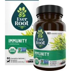 EverRoot By Purina Immunity + Spirulina Chewable Tablets Dog Supplement, 60 Count