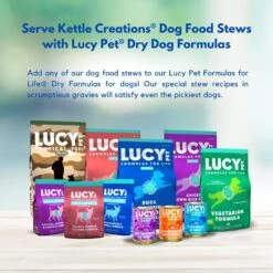 Lucy Pet Products Kettle Creations Chicken & Salmon Recipe In Gravy Wet Dog Food, 12.5-oz Can, Case Of 12 -Pet Wellness 263488 PT6. AC SS1800 V1607468538