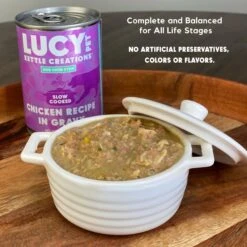 Lucy Pet Products Kettle Creations Chicken Recipe In Gravy Wet Dog Food, 12.5-oz Can, Case Of 12 -Pet Wellness 263490 PT2. AC SS1800 V1607468235