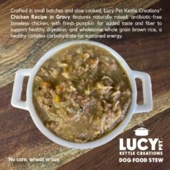 Lucy Pet Products Kettle Creations Chicken Recipe In Gravy Wet Dog Food, 12.5-oz Can, Case Of 12 -Pet Wellness 263490 PT3. AC SS1800 V1607439730