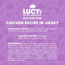 Lucy Pet Products Kettle Creations Chicken Recipe In Gravy Wet Dog Food, 12.5-oz Can, Case Of 12 -Pet Wellness 263490 PT4. AC SS1800 V1607438980