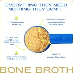 Native Pet Beef Bone Broth Powder Dog & Cat Food Topper -Pet Wellness 263651 PT3. AC SS1800 V1687961804