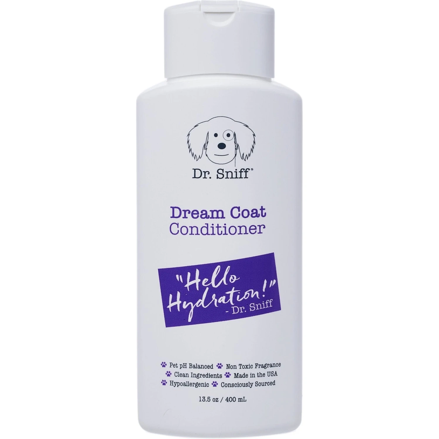 Dr. Sniff Dream Coat Hello Hydration Cat & Dog Conditioner, 13.5-oz Bottle 1 Dr. Sniff Dream Coat Hello Hydration Cat & Dog Conditioner, 13.5-oz Bottle