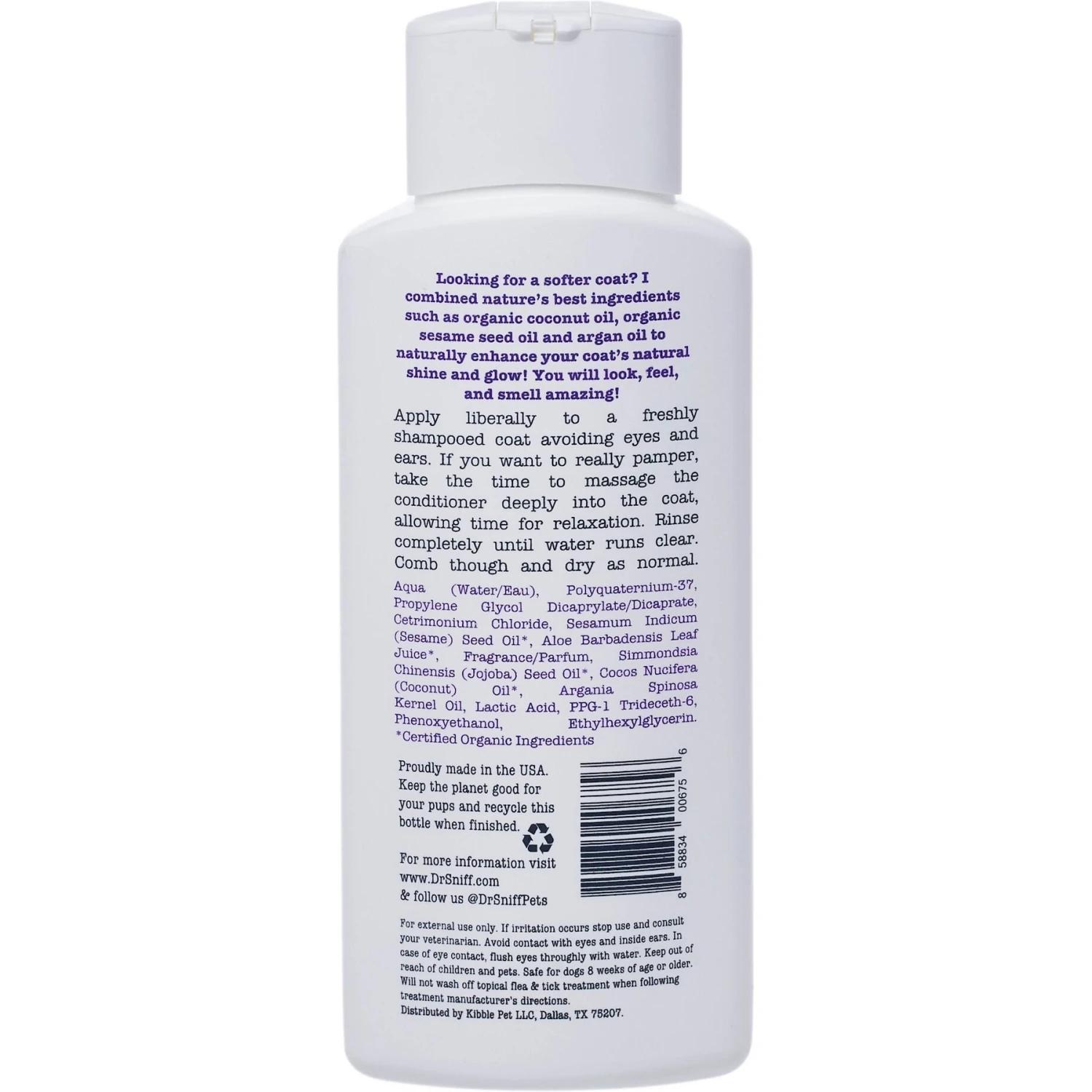Dr. Sniff Dream Coat Hello Hydration Cat & Dog Conditioner, 13.5-oz Bottle 2 Dr. Sniff Dream Coat Hello Hydration Cat & Dog Conditioner, 13.5-oz Bottle - Image 2