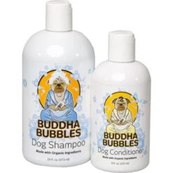 Barking Buddha Buddha Bubbles Grab-and-Go Set Organic Dog Shampoo & Conditioner, 16-oz Bottle & 8-oz Bottle