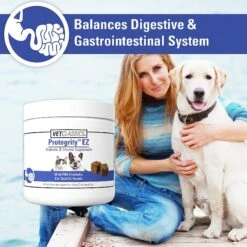 VetClassics Protegrity EZ Probiotic & Enzyme Soft Chews Dog & Cat Supplement, 120 Count -Pet Wellness 265192 PT4. AC SS1800 V1614357423