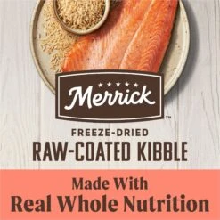Merrick Healthy Grains Raw-Coated Kibble Real Salmon + Brown Rice Recipe Freeze-Dried Dry Dog Food 12 Merrick Healthy Grains Raw-Coated Kibble Real Salmon + Brown Rice Recipe Freeze-Dried Dry Dog Food -Pet Wellness 265204 PT4. AC SS1800 V1673561272