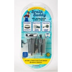Drain Buddy Sink Drain Stopper & Replacement Basket, Chrome