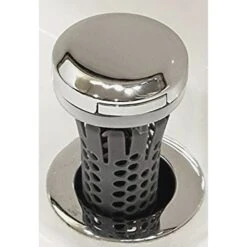 Drain Buddy Sink Drain Stopper & Replacement Basket, Chrome -Pet Wellness 265929 PT3. AC SS1800 V1611081057