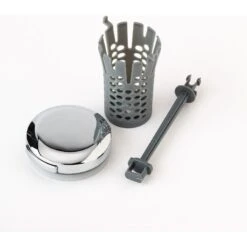 Drain Buddy Sink Drain Stopper & Replacement Basket, Chrome -Pet Wellness 265929 PT5. AC SS1800 V1610857146