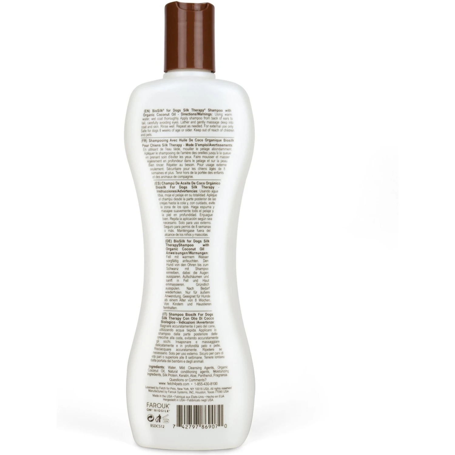 BioSilk Silk Therapy Organic Coconut Oil Dog Shampoo 2 BioSilk Silk Therapy Organic Coconut Oil Dog Shampoo - Image 2