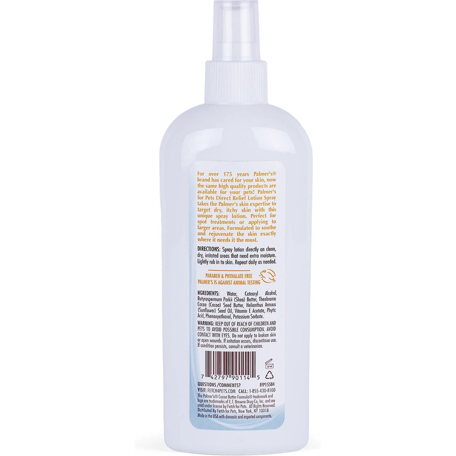 Palmer's For Pets Direct Relief Lotion Dog Spray, 8-oz Bottle 3 Palmer's For Pets Direct Relief Lotion Dog Spray, 8-oz Bottle - Image 3