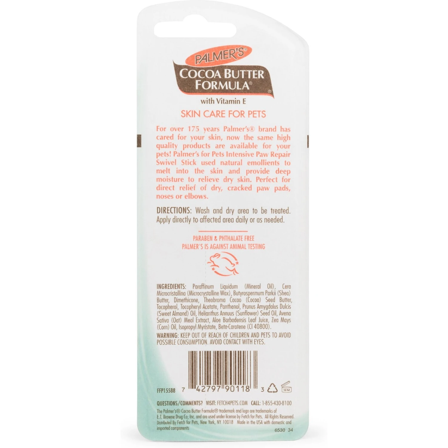 Palmer's For Pets Intensive Paw Repair Swivel Stick Dog Balm, 0.50-oz Tub 5 Palmer's For Pets Intensive Paw Repair Swivel Stick Dog Balm, 0.50-oz Tub - Image 5