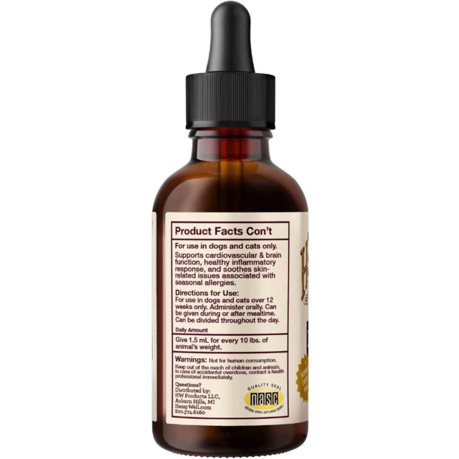 Hemp Well Hemp Thrive Liquid Cat & Dog Supplement 7 Hemp Well Hemp Thrive Liquid Cat & Dog Supplement - Image 7