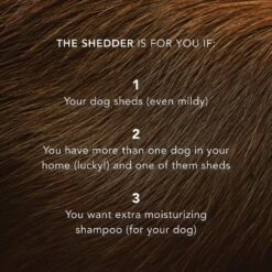 Pride+Groom The Shedder Dog Shampoo, 16-oz Bottle -Pet Wellness 266731 PT5. AC SS1800 V1610857144