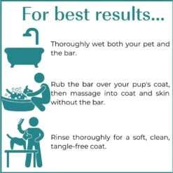 Nature's Aid True Natural Solid Unscented Aloe & Oatmeal Dog Conditioner Bar -Pet Wellness 266939 PT3. AC SS1800 V1611182180