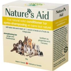 Nature's Aid True Natural Solid Strengthening Ginger & Frankincense Dog Conditioner Bar