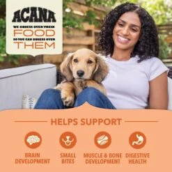 ACANA Wholesome Grains Puppy Recipe Dry Dog Food -Pet Wellness 267890 PT4. AC SS1800 V1696266560