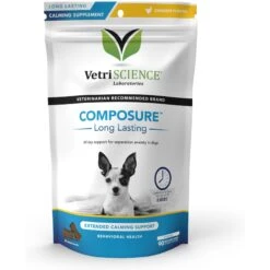 VetriScience Composure Long Lasting Chicken Flavored Calming Supplement For Dogs