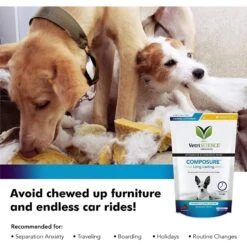 VetriScience Composure Long Lasting Chicken Flavored Calming Supplement For Dogs -Pet Wellness 268717 PT5. AC SS1800 V1657656524