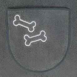 Frisco Embroidered Pawprint Microfiber Dog Bath Cape Towel -Pet Wellness 269038 PT4. AC SS1800 V1624454577