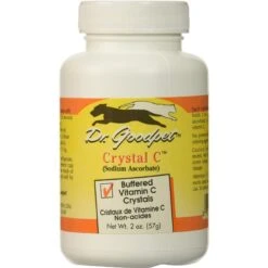 Dr. Goodpet Crystal C Buffered Vitamin C Crystals Dog & Cat Supplement, 2-oz Jar