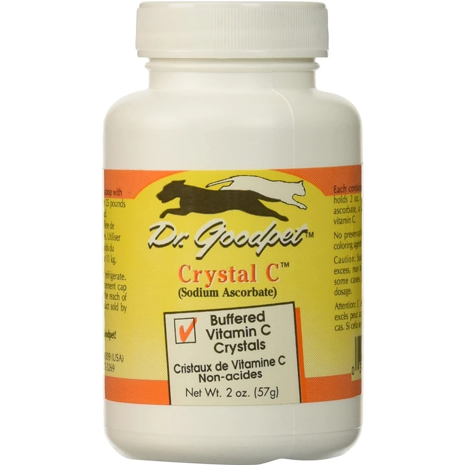 Dr. Goodpet Crystal C Buffered Vitamin C Crystals Dog & Cat Supplement, 2-oz Jar 1 Dr. Goodpet Crystal C Buffered Vitamin C Crystals Dog & Cat Supplement, 2-oz Jar