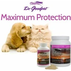 Dr. Goodpet Maximum Protection Vitamins & Minerals Healthy Skin, Coat & Bones Dog & Cat Supplement, 8-oz Jar -Pet Wellness 269141 PT3. AC SS1800 V1611270966