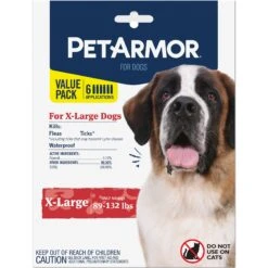 PetArmor Flea & Tick Spot Treatment For Dogs, 89 - 132 Lbs