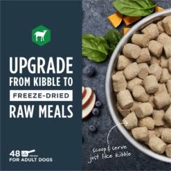Instinct Raw Meals Grass-Fed Lamb Recipe Grain-Free Freeze-Dried Adult Dog Food -Pet Wellness 270206 PT2. AC SS1800 V1690553126