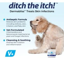 Vetnique Labs Dermabliss Medicated Skin Wipes Anti-Bacterial & Anti-Fungal Medicated Hot Spot & Skin Fold Dog & Cat Wipes, 50 Count 10 Vetnique Labs Dermabliss Medicated Skin Wipes Anti-Bacterial & Anti-Fungal Medicated Hot Spot & Skin Fold Dog & Cat Wipes, 50 Count -Pet Wellness 270602 PT2. AC SS1800 V1703276441