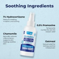 Vetnique Labs Dermabliss Hydrocortisone Anti-Itch & Allergy Relief Soothing & Hydrating Medicated Cortisone Dog & Cat Spray -Pet Wellness 271376 PT3. AC SS1800 V1698094193