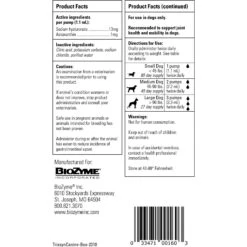 Trixsyn Canine Hyaluronan Dog Joint Support Supplement, 6-oz Bottle -Pet Wellness 271726 PT3. AC SS1800 V1698177583