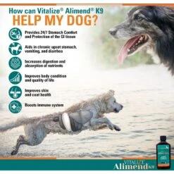 Vitalize Alimend K9 Canine Stomach Comfort & Protection Dog Supplement, 6-oz Bottle -Pet Wellness 271808 PT4. AC SS1800 V1659634947