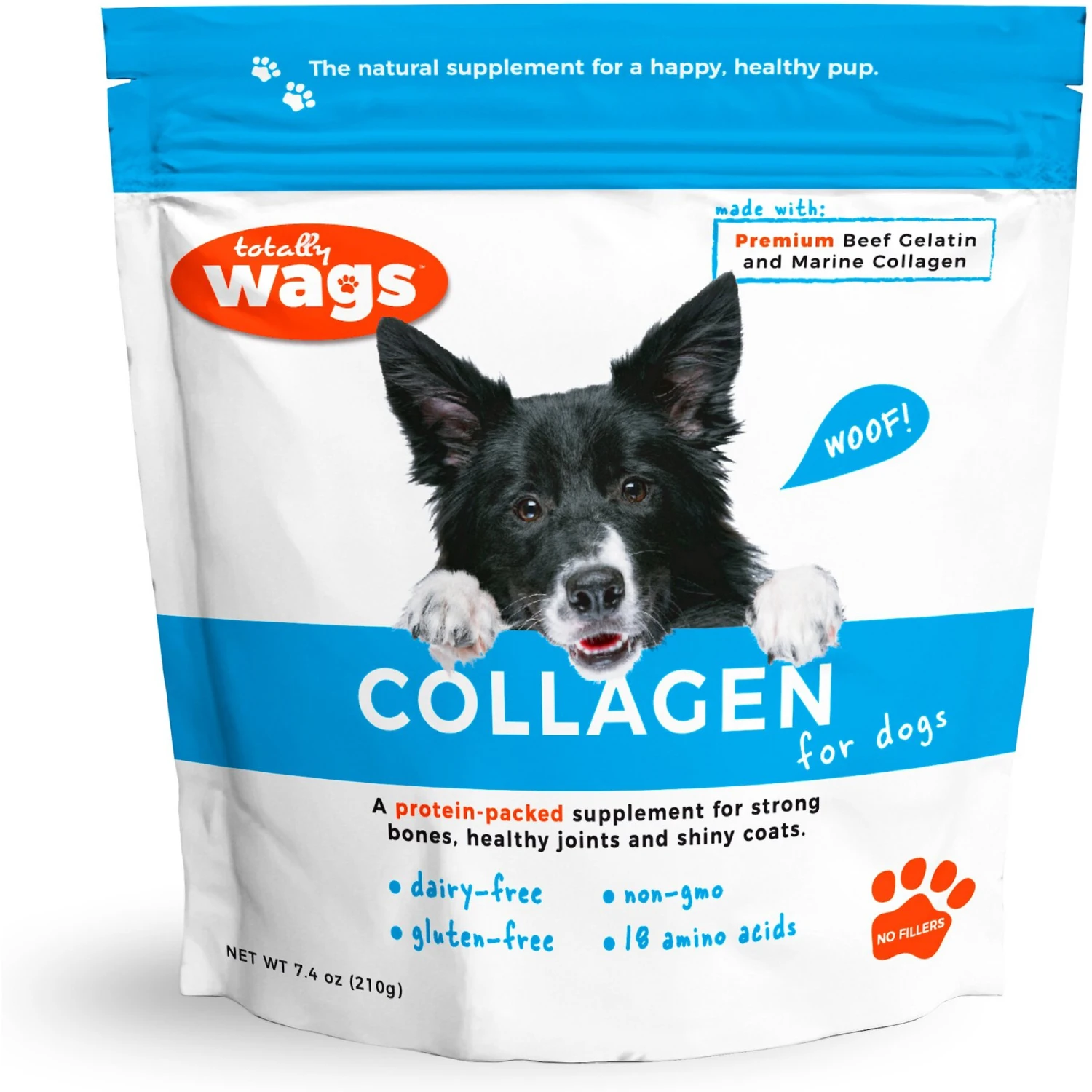 Totally Wags Collagen Dog Supplement, 7.4-oz Bag 1 Totally Wags Collagen Dog Supplement, 7.4-oz Bag
