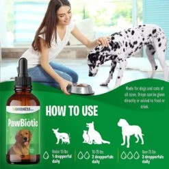 Fur Goodness Sake PawBiotic Dog & Cat Supplement, 2-oz Bottle 17 Fur Goodness Sake PawBiotic Dog & Cat Supplement, 2-oz Bottle -Pet Wellness 276612 PT8. AC SS1800 V1613518030
