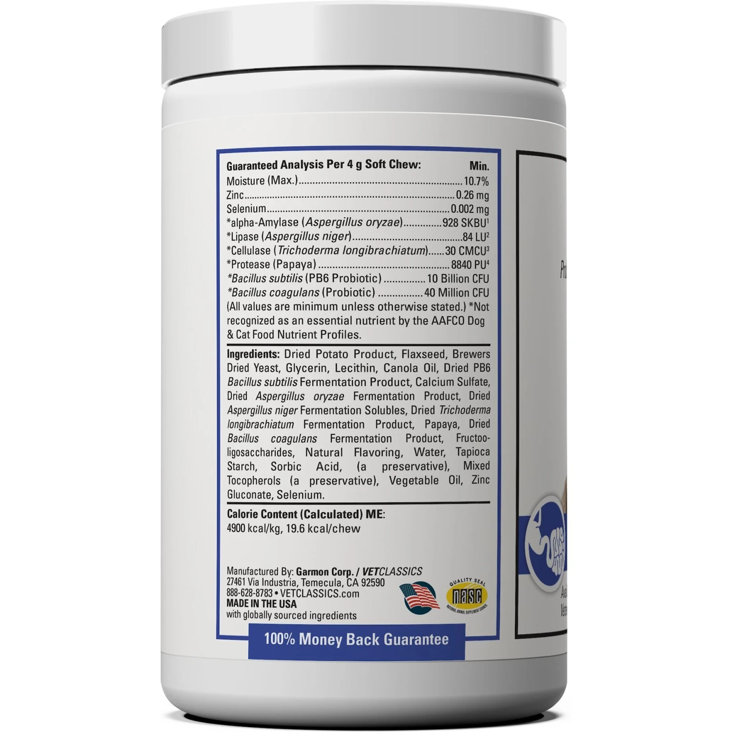 VetClassics Protegrity GI Probiotics Soft Chews Dog & Cat Supplement, 45 Count 2 VetClassics Protegrity GI Probiotics Soft Chews Dog & Cat Supplement, 45 Count - Image 2