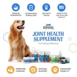 TopDog Health MSM Joint Boost Unflavored Powder Dog Supplement, 1-lb Jar -Pet Wellness 277601 PT8. AC SS1800 V1659791263