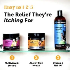 PetHonesty Allergy Support Max-Strength Chicken Flavored Soft Chews Allergy Supplement For Dogs, 90 Count -Pet Wellness 277613 PT6. AC SS1800 V1689360925