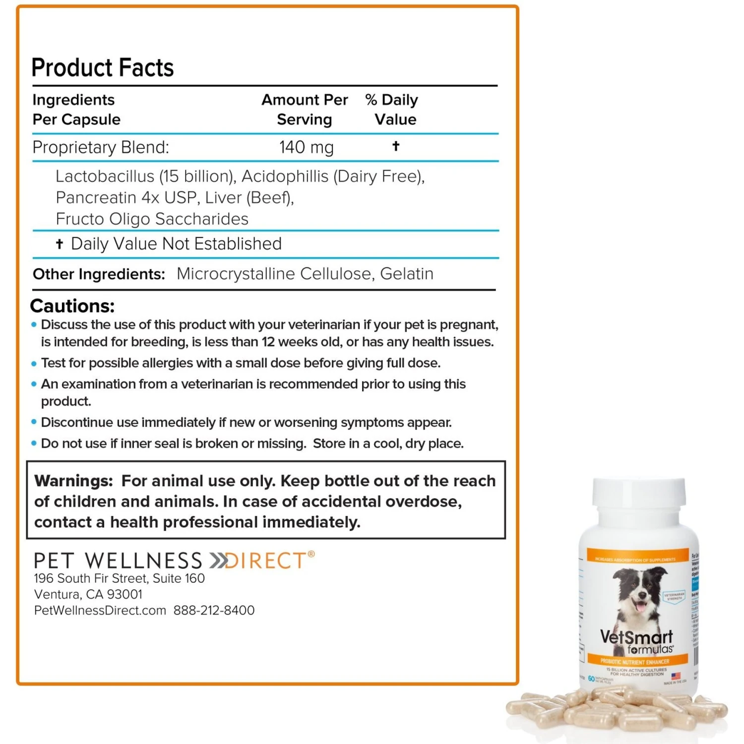 VetSmart Formulas Probiotic Nutrient Enhancer Dog Supplement 4 VetSmart Formulas Probiotic Nutrient Enhancer Dog Supplement - Image 4