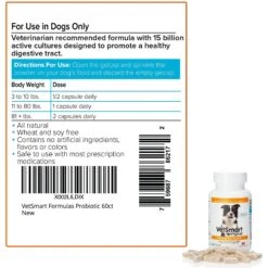 VetSmart Formulas Probiotic Nutrient Enhancer Dog Supplement 11 VetSmart Formulas Probiotic Nutrient Enhancer Dog Supplement -Pet Wellness 277683 PT6. AC SS1800 V1652829101