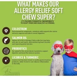 Strawfield Pets Super Chews Allergy Relief With Colostrum & Probiotics Immune Support Soft Chews Dog Supplement, 90 Count 6 Strawfield Pets Super Chews Allergy Relief With Colostrum & Probiotics Immune Support Soft Chews Dog Supplement, 90 Count -Pet Wellness 277718 PT2. AC SS1800 V1614874971