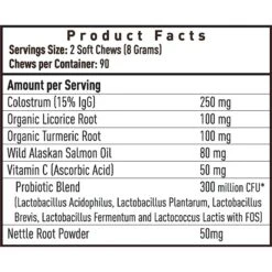 Strawfield Pets Super Chews Allergy Relief With Colostrum & Probiotics Immune Support Soft Chews Dog Supplement, 90 Count 7 Strawfield Pets Super Chews Allergy Relief With Colostrum & Probiotics Immune Support Soft Chews Dog Supplement, 90 Count -Pet Wellness 277718 PT3. AC SS1800 V1614874924
