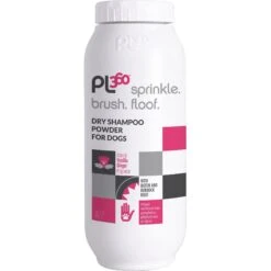 PL360 Sprinkle. Brush. Floof. Natural Vanilla Ginger Fragrance Dry Dog Shampoo, 6-oz Bottle
