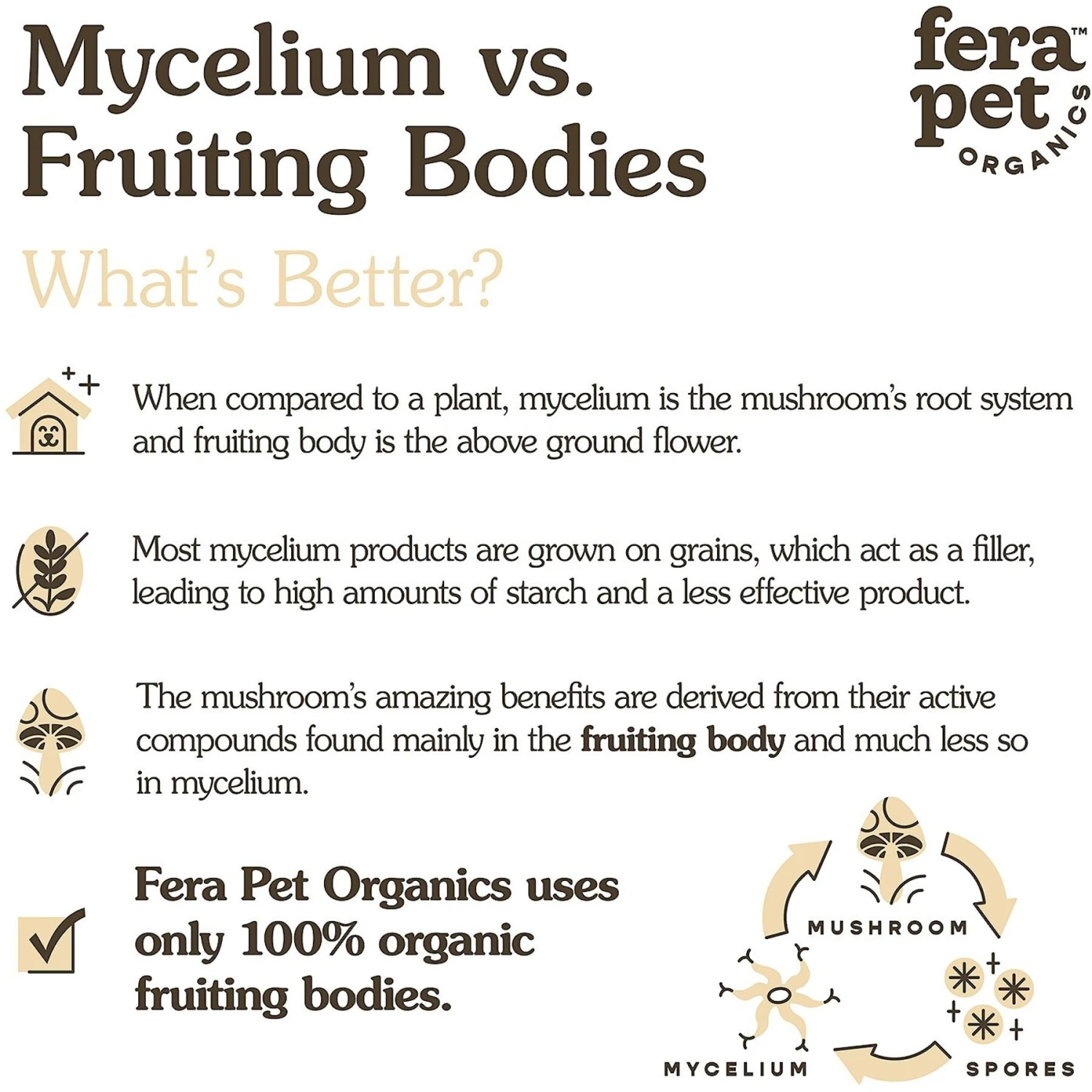 Fera Pet Organics Mushroom Immune Support Dog & Cat Supplement 7 Fera Pet Organics Mushroom Immune Support Dog & Cat Supplement - Image 7